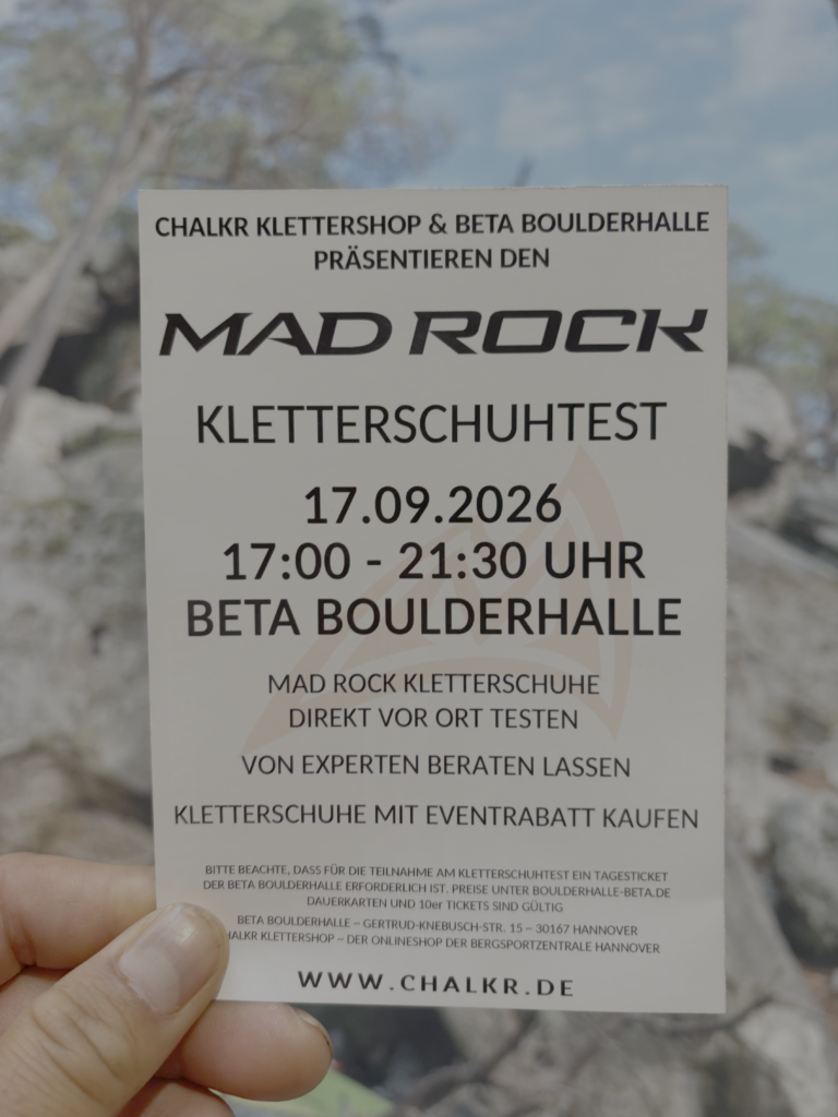 MADROCK Kletterschuh Test - 17.09.2026 2 IMG 1190